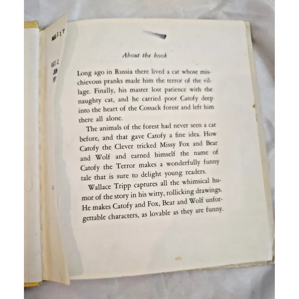 Catofy The Clever; A Russian Folktale by Cynthia Jameson 1972